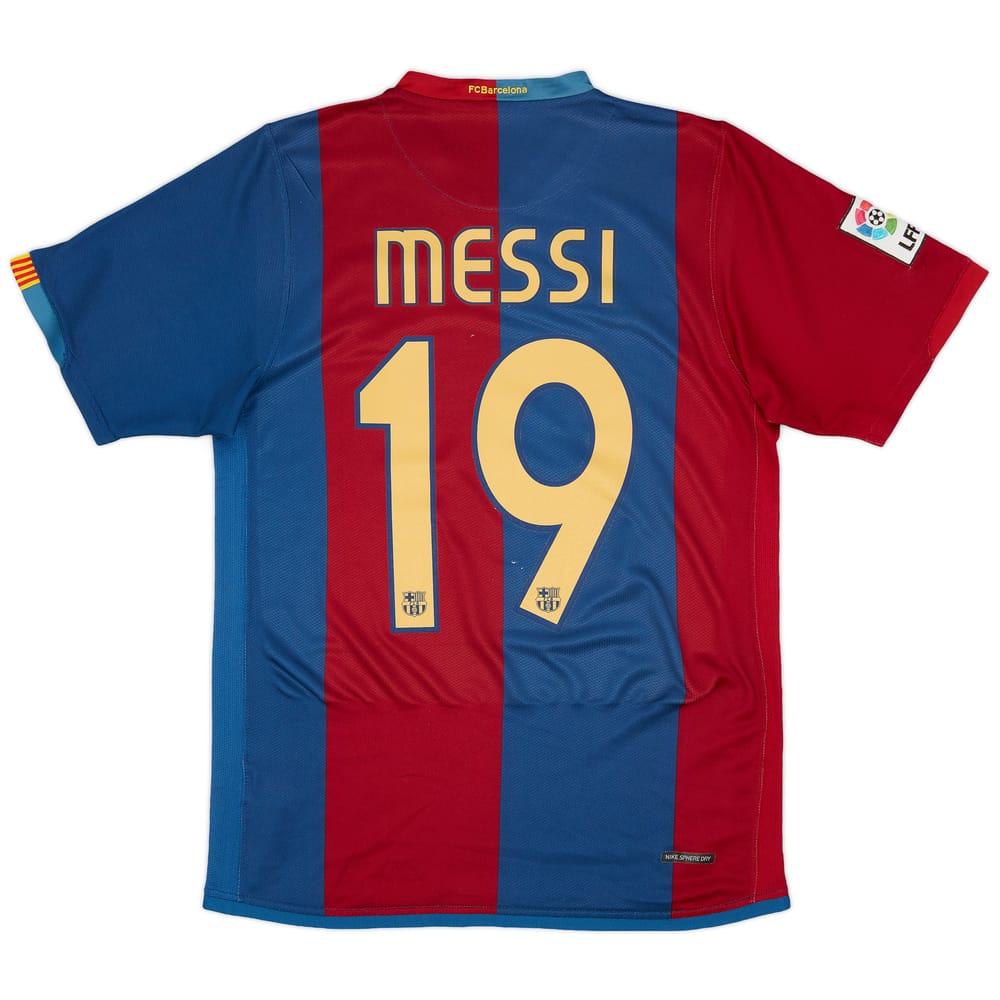 2006-07 Barcelona Home Shirt Messi #19 - 8/10 - (S)