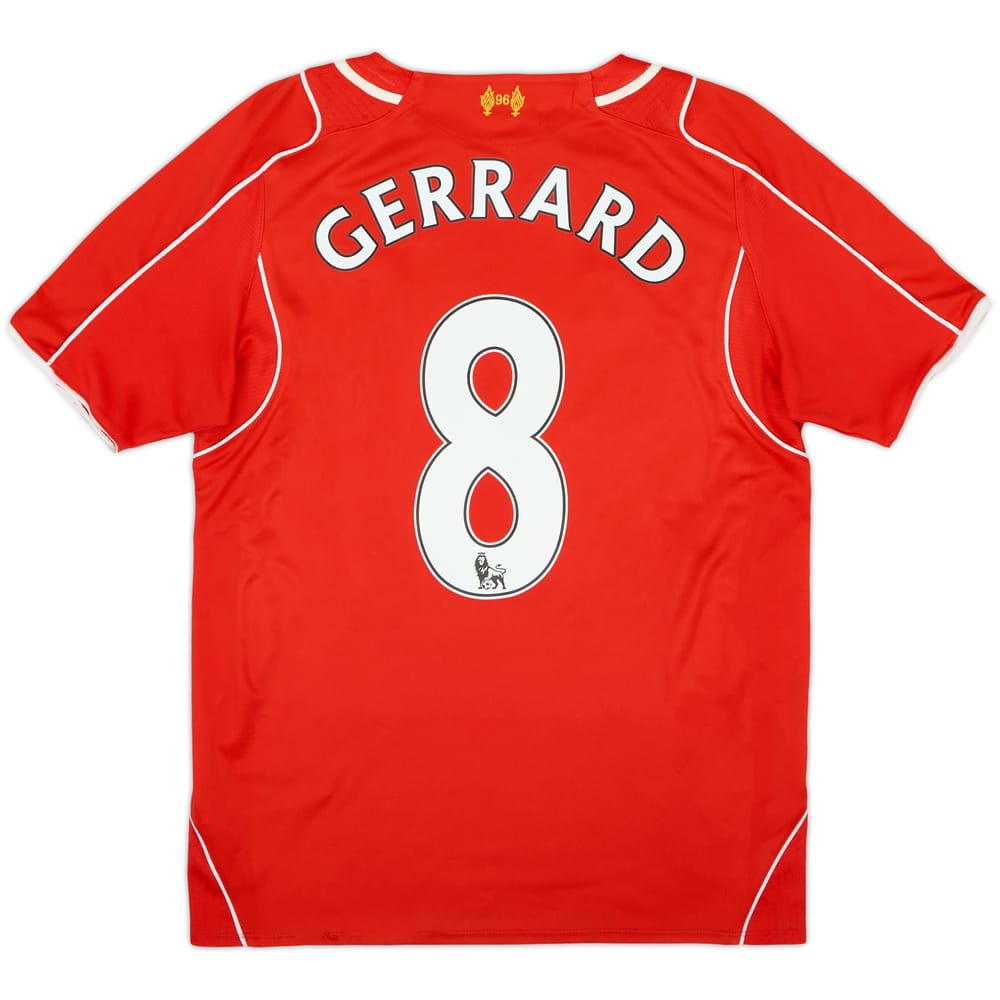 2014-15 Liverpool Home Shirt Gerrard #8 - 6/10 - (S)