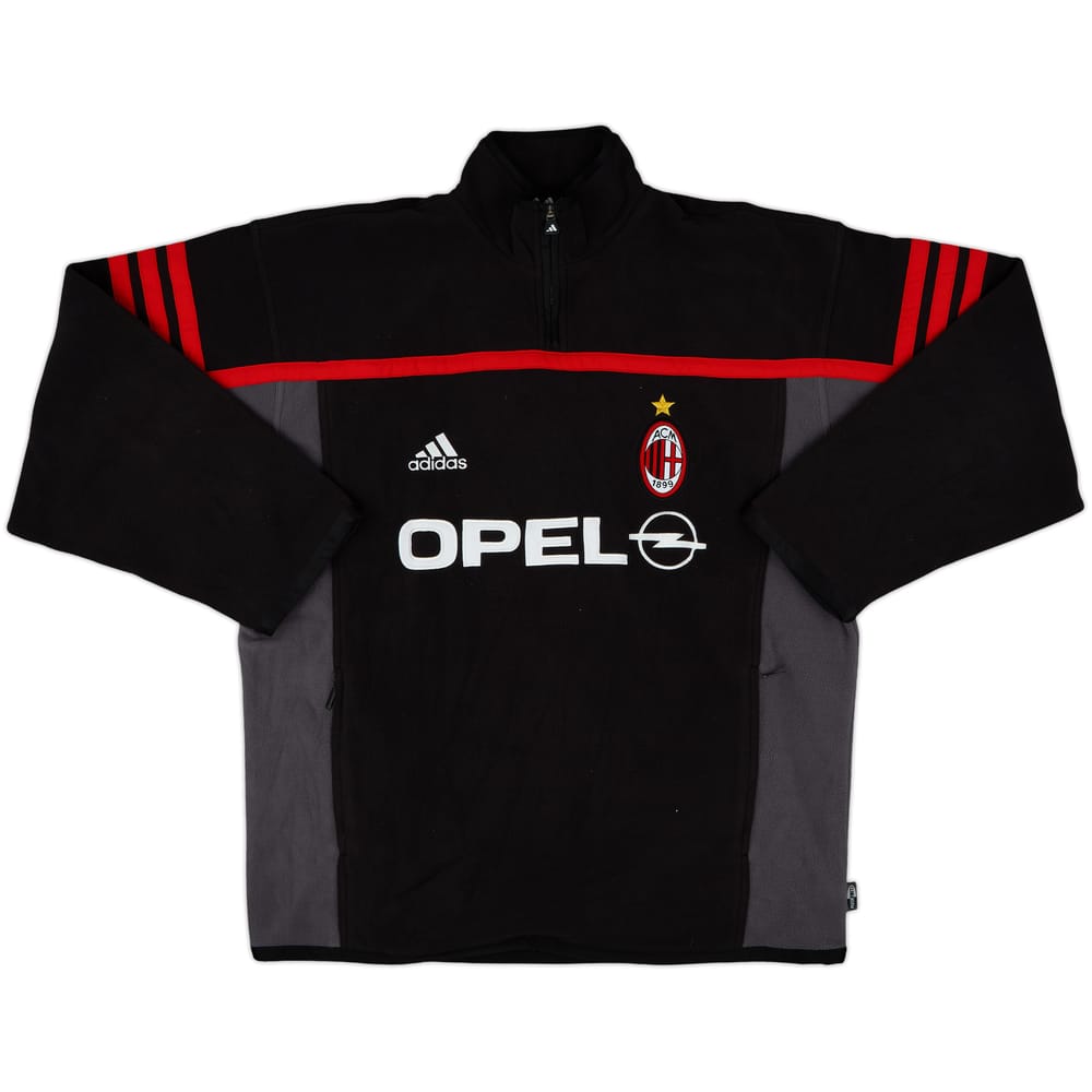 2000-01 AC Milan adidas 1/4 Zip Training Top - 8/10 - (L)
