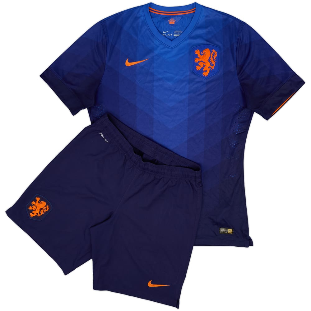 2014-15 Netherlands Authentic Away Shirt & Shorts - 8/10 - (L)