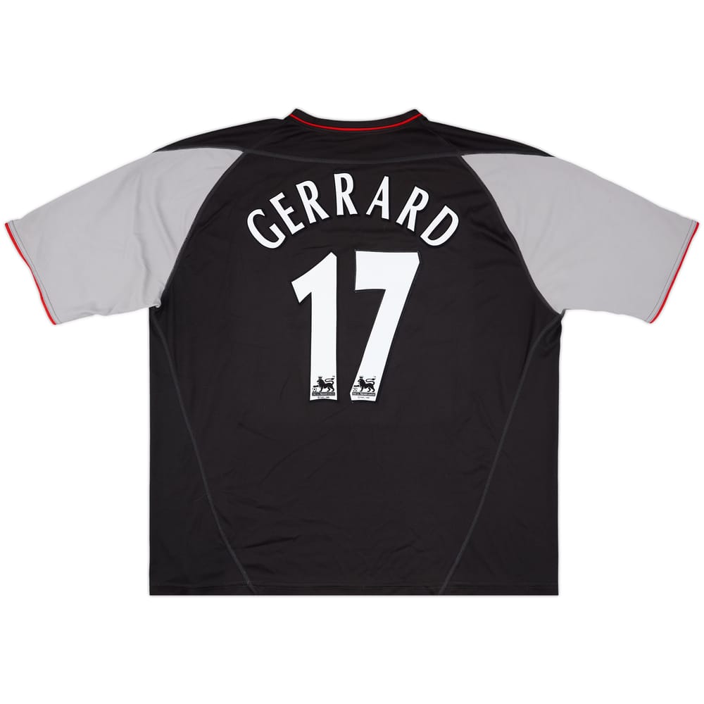 2002-04 Liverpool Away Shirt Gerrard #17 - 8/10 - (XXL)