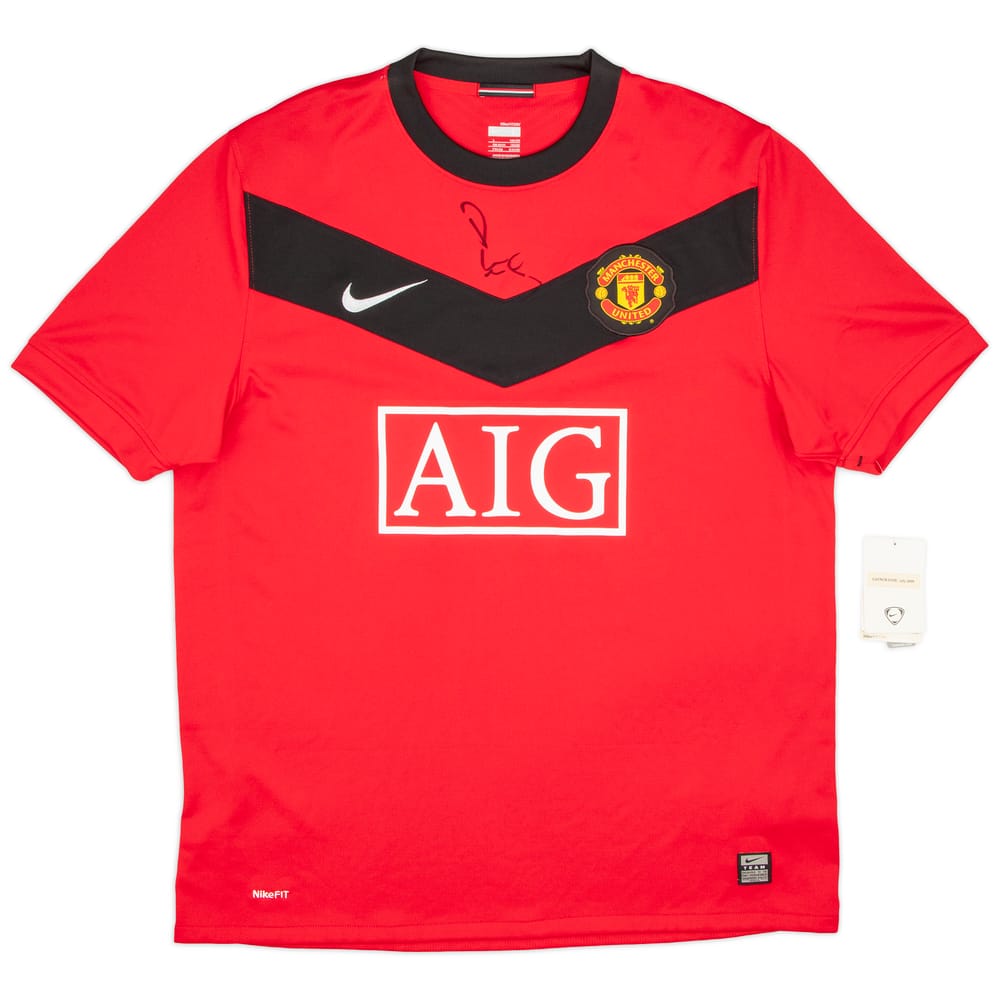 2009-10 Manchester United Signed Home Shirt (L)
