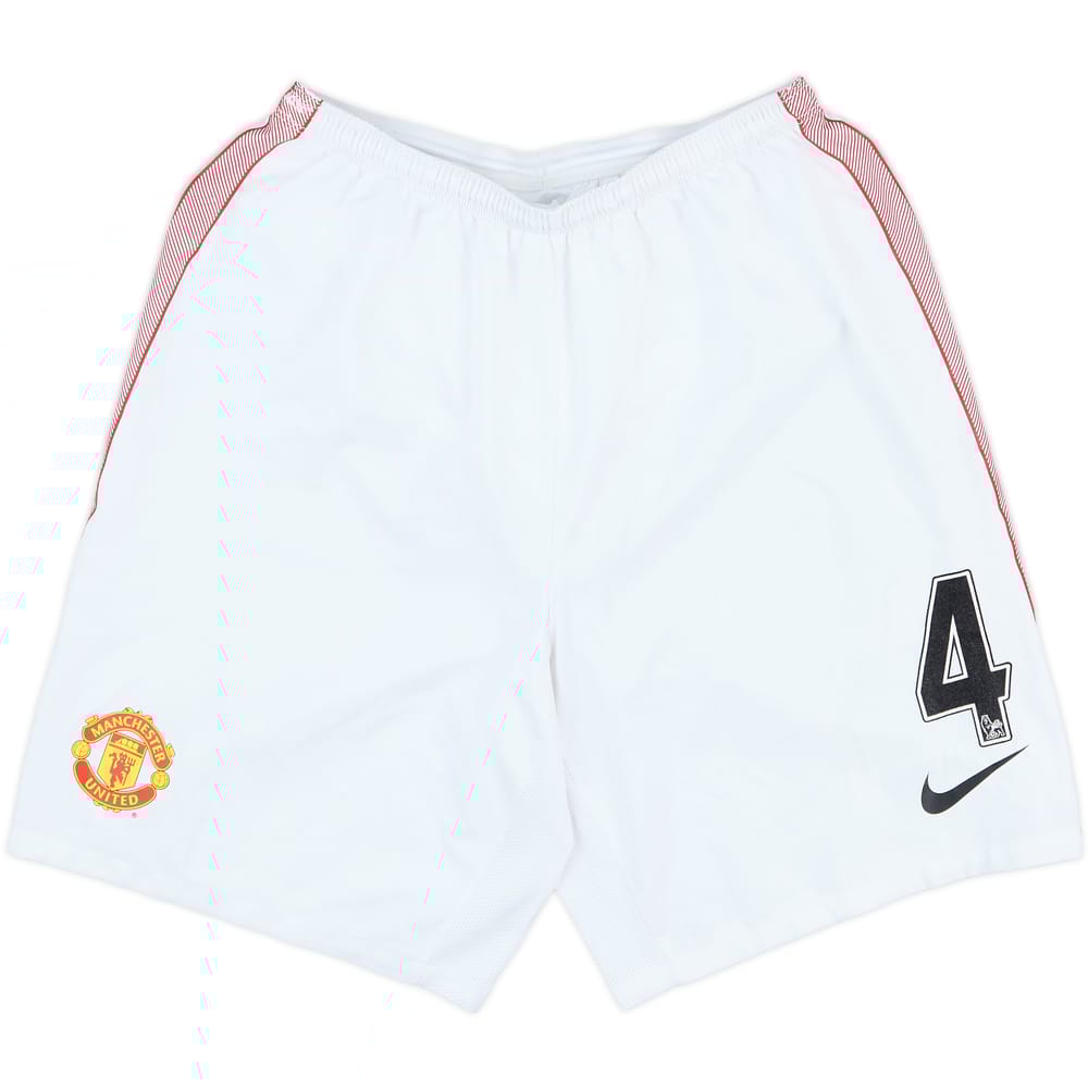 2012-13 Manchester United Match Issue Home Shorts #4 (Jones)