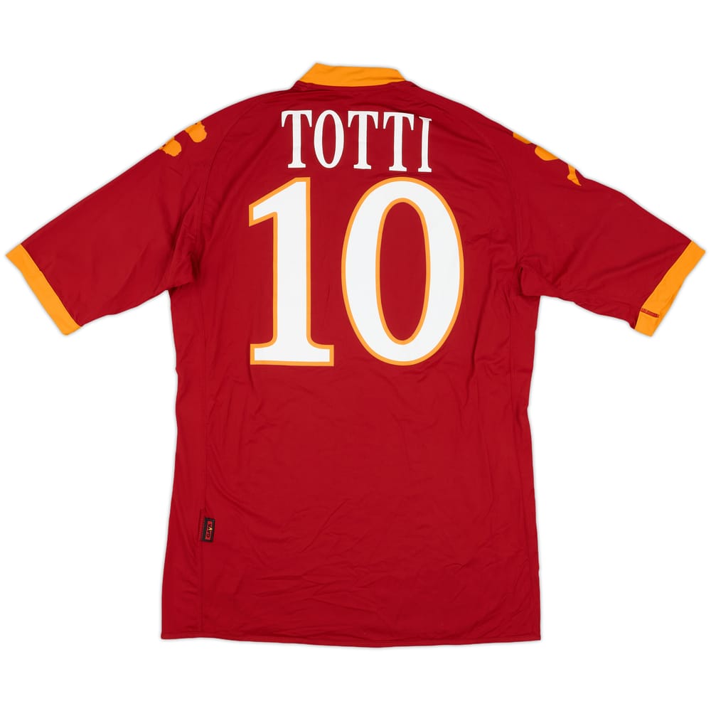 2009-10 Roma Home Shirt Totti #10 - 7/10 - (M)