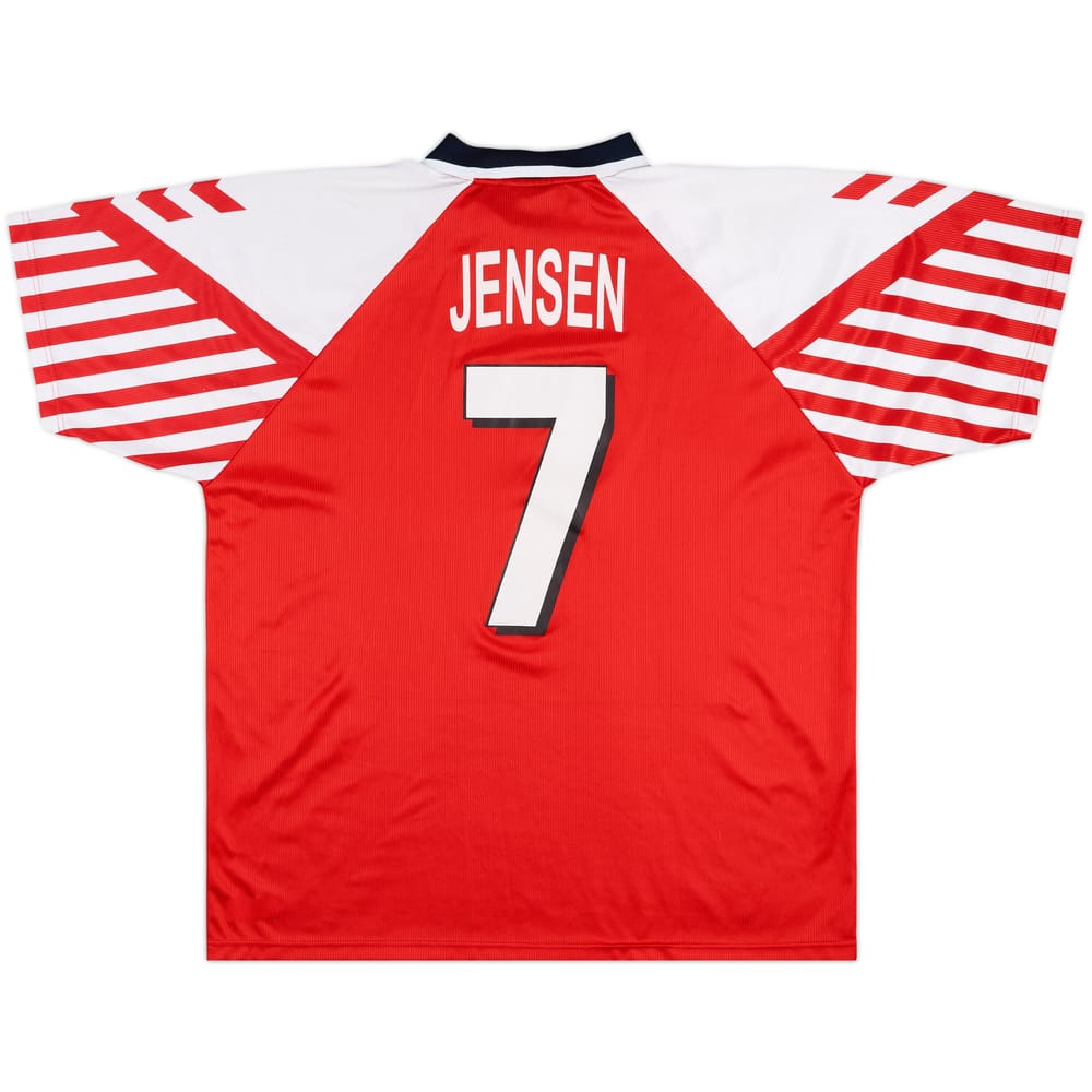 2001-02 Denmark Retro Euro '92 Home Shirt Jensen #7 - 7/10 - (XXL)