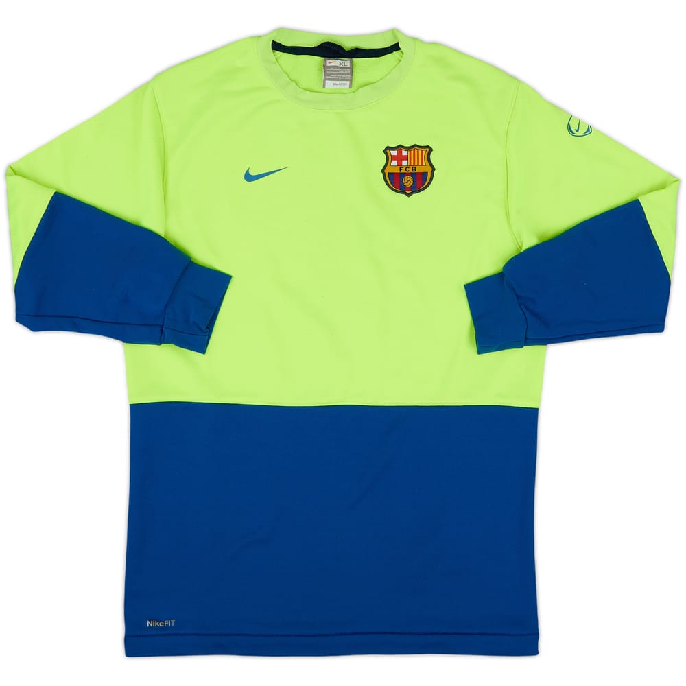 2009-10 Barcelona Nike Sweat Top - 7/10 - (XL.Boys)