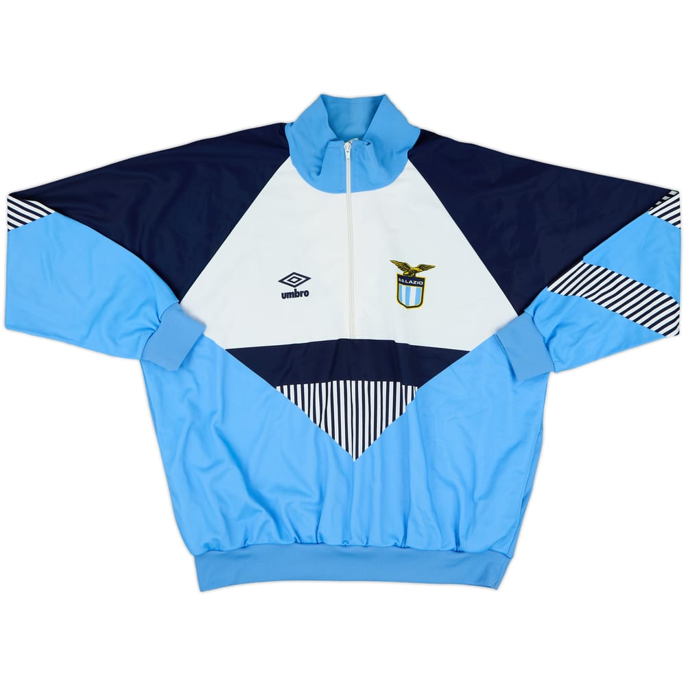 1990-92 Lazio Umbro 1/2 Zip Track Jacket - 9/10 - (L)