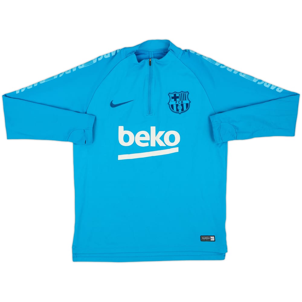 2019-20 Barcelona Nike 1/4 Zip Drill Top - 7/10 - (M)