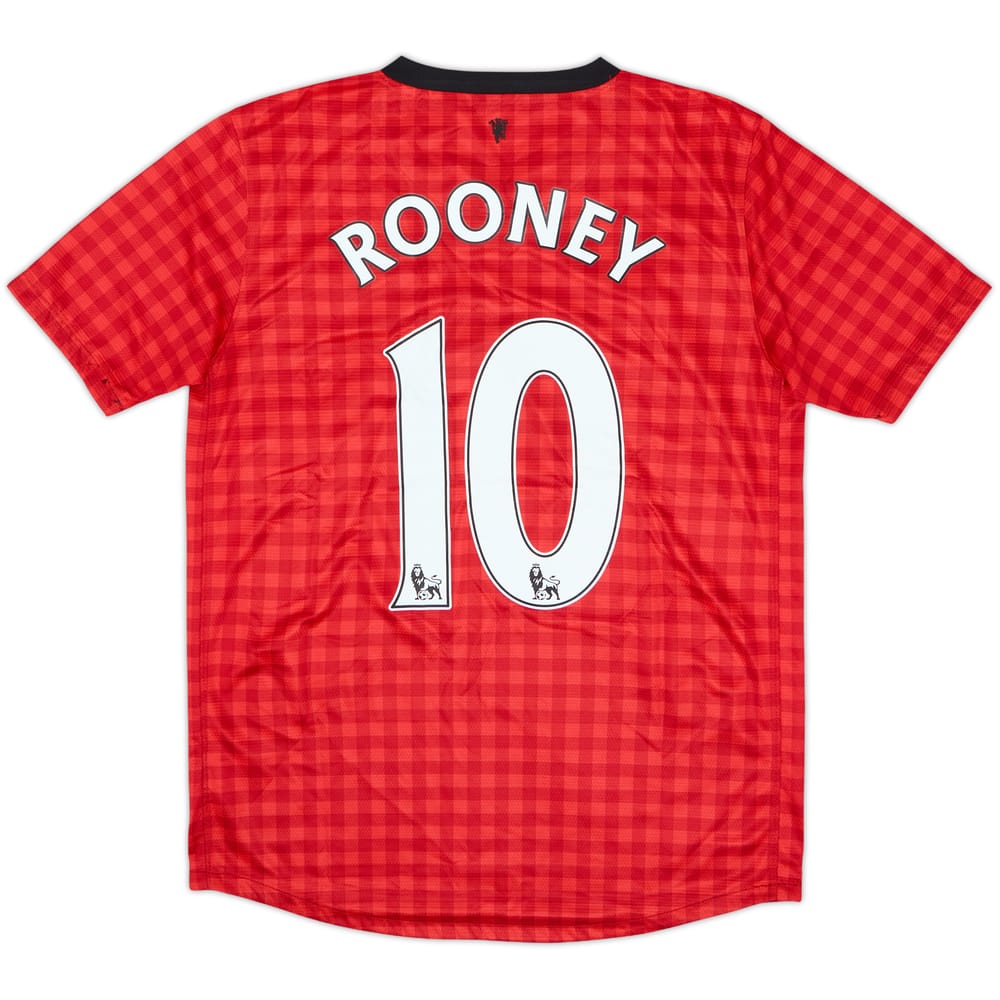 2012-13 Manchester United Home Shirt Rooney #10 - 8/10 - (13-15 Years)