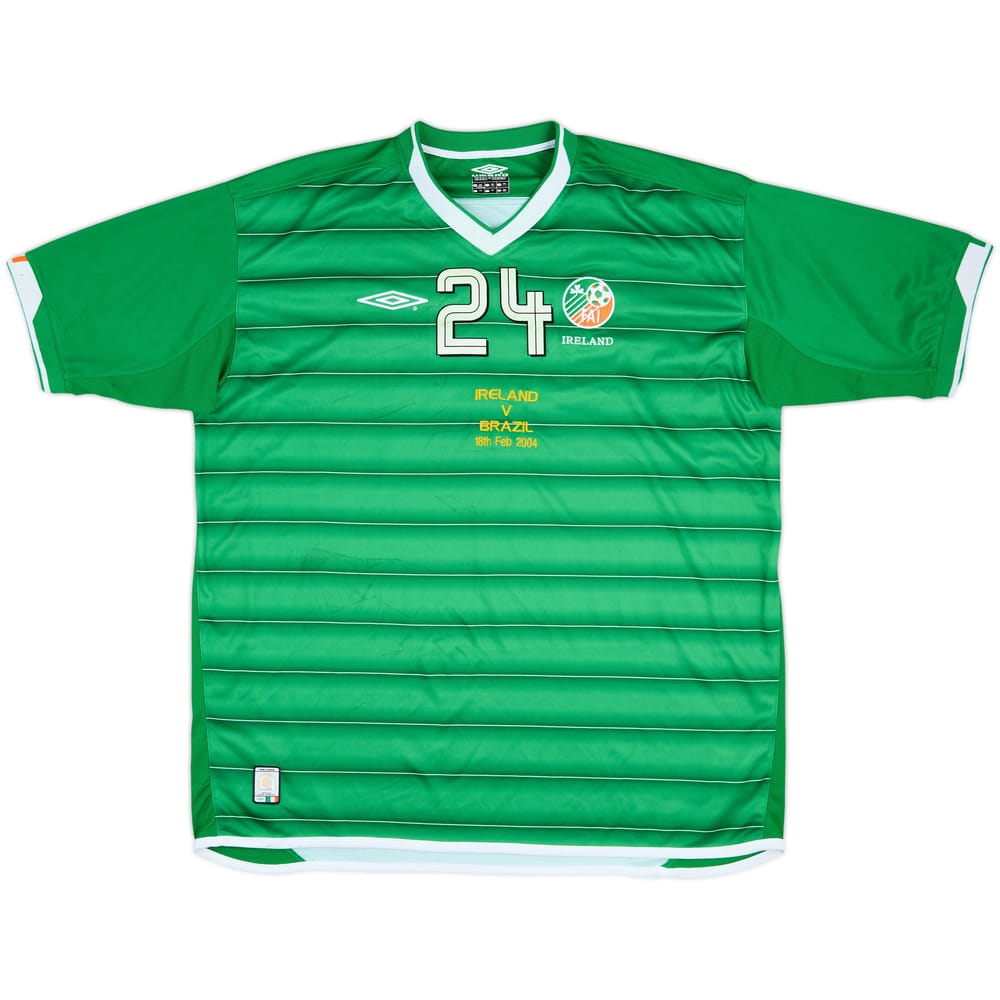 2004 Ireland Player Issue Home Shirt #24 - 6/10 - (XXL)