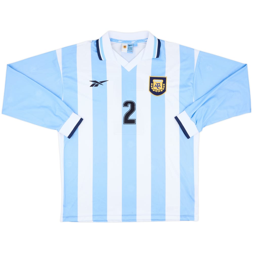 1999-00 Argentina Match Issue Home L/S Shirt #2