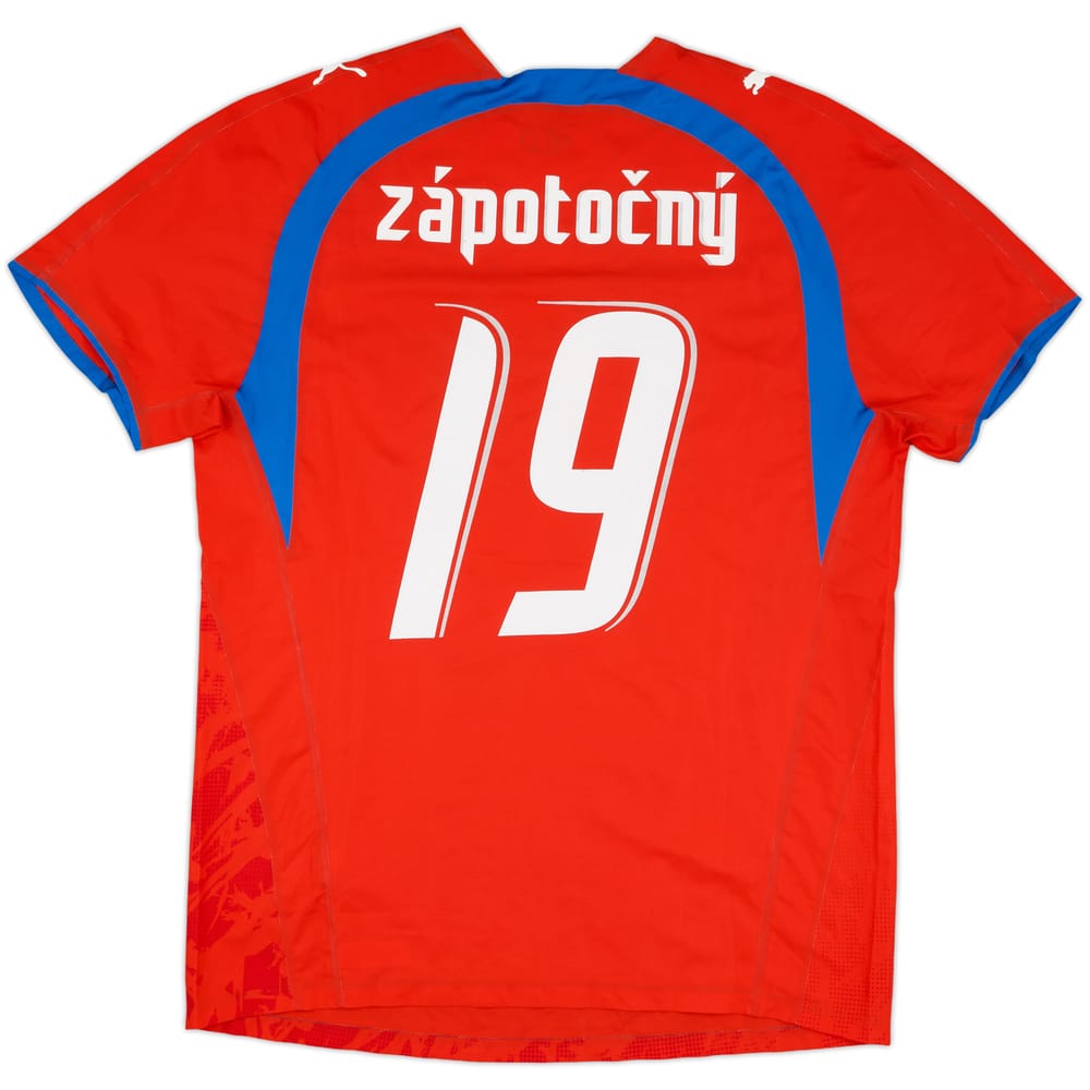 2006 Czech Republic Match Issue Home Shirt Zapotocny #19