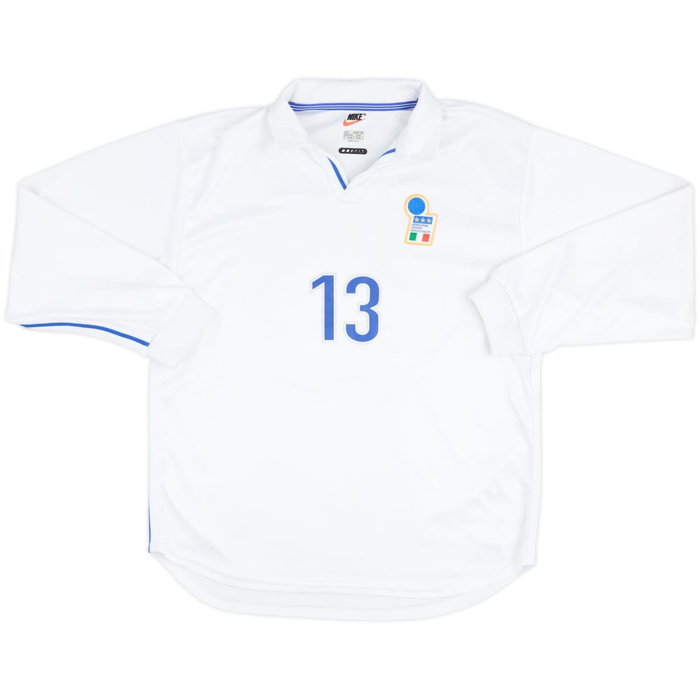 1997-98 Italy Match Issue Away L/S Shirt #13