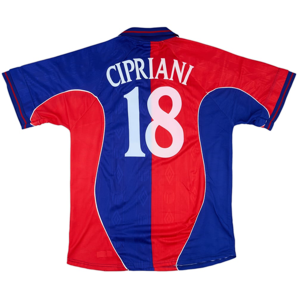 2000-01 Bologna Match Issue Home Shirt Cipriani #18
