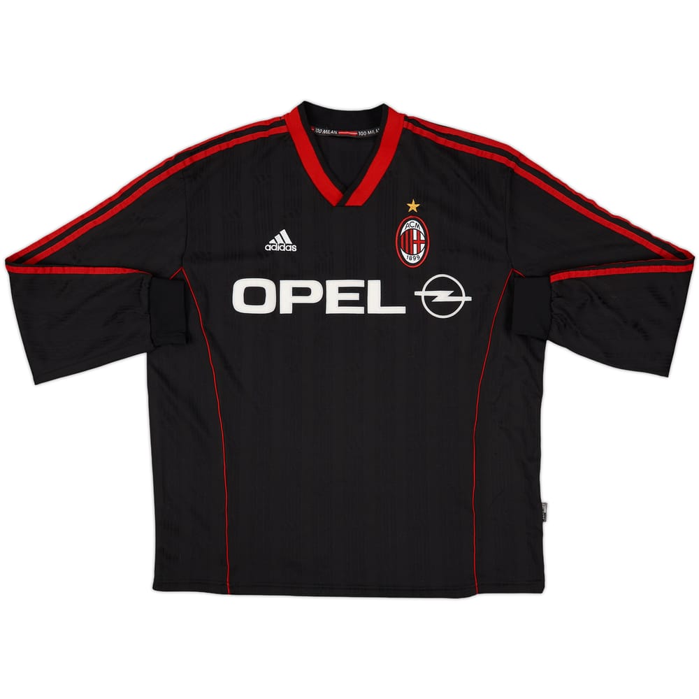 1999-00 AC Milan adidas Training L/S Shirt - 8/10 - (XXL)