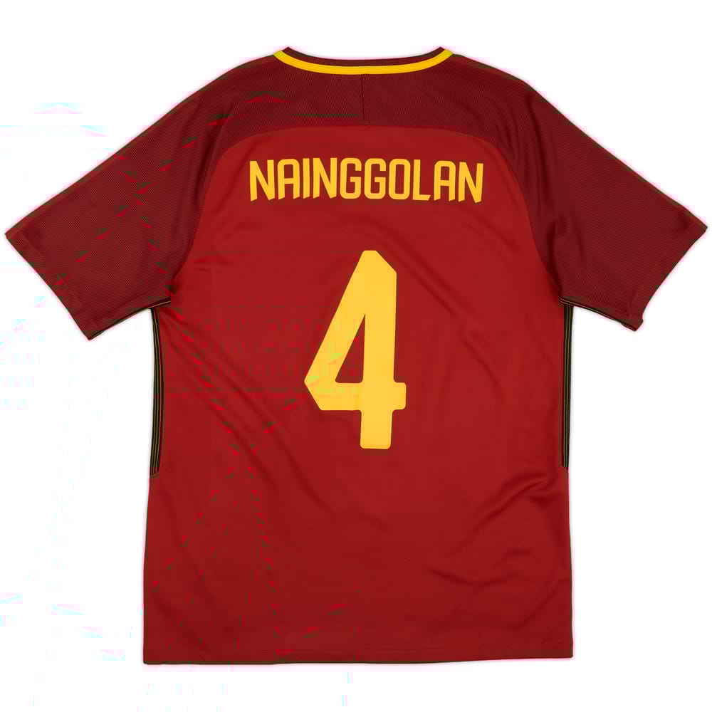 2017-18 Roma Home Shirt Nainggolan #4 - 7/10 - (L)