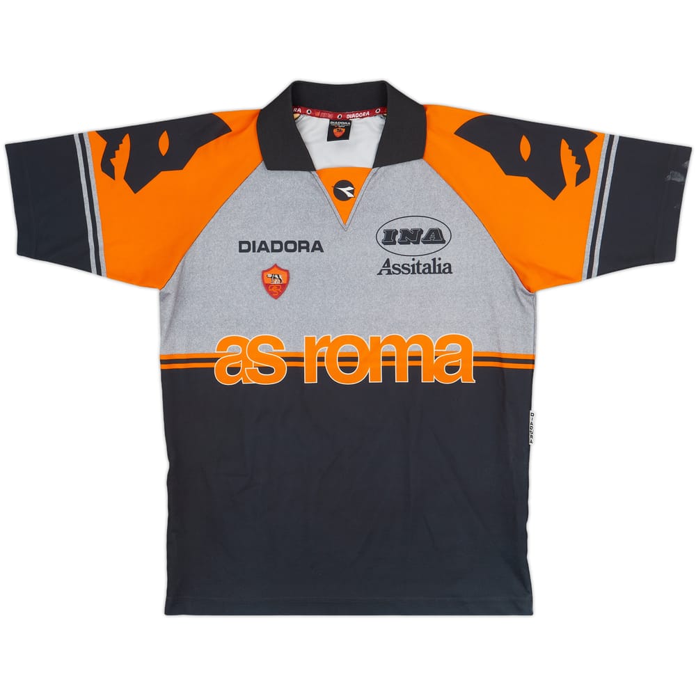 1997-98 Roma Diadora Training Shirt - 8/10 - (L)