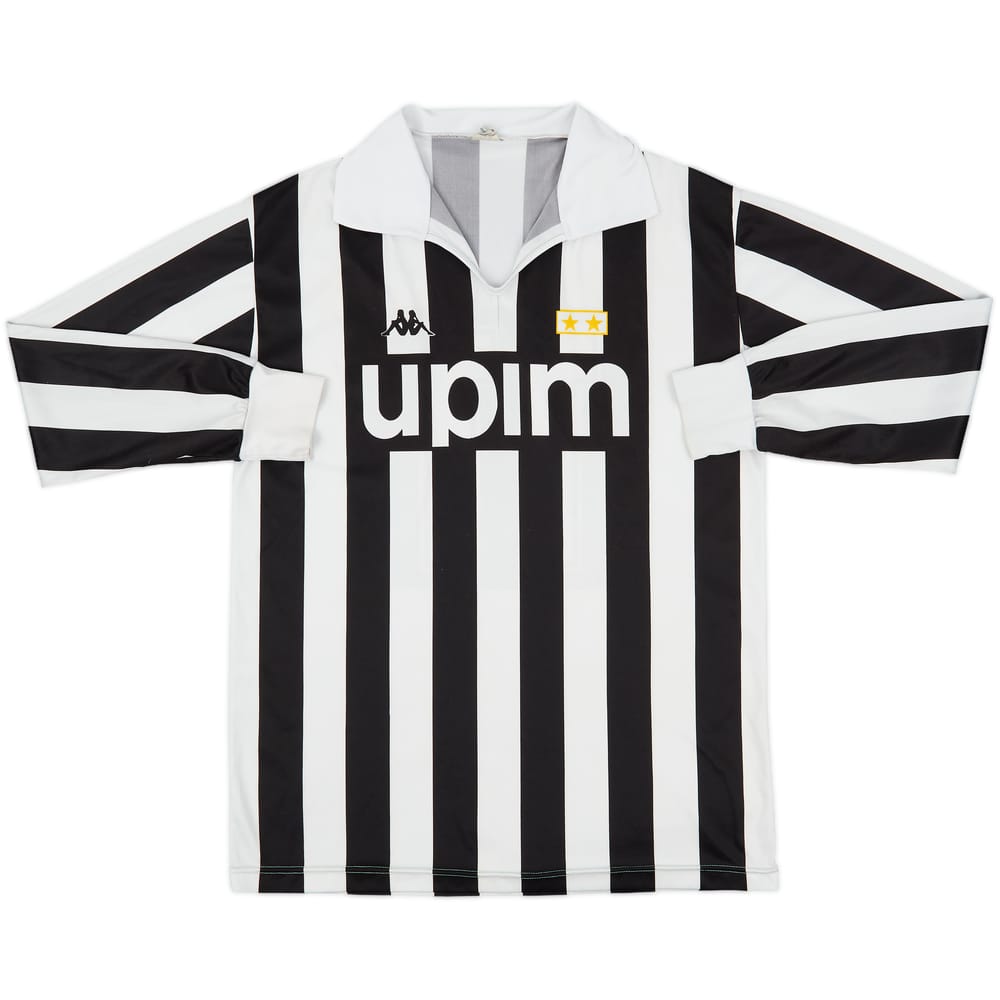 1989-90 Juventus Basic Home L/S Shirt #11 - 7/10 - (L)