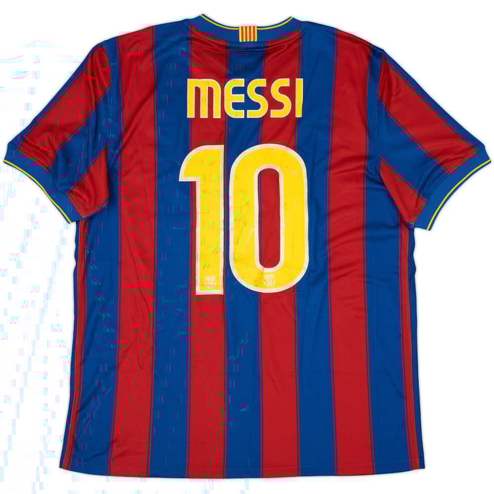 2009-10 Barcelona Home Shirt Messi #10 - 6/10 - (L)