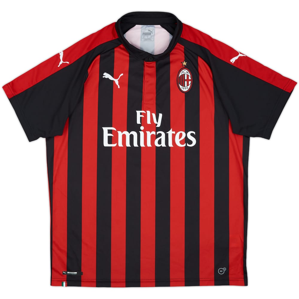 2018-19 AC Milan Home Shirt - 9/10 - (XL)