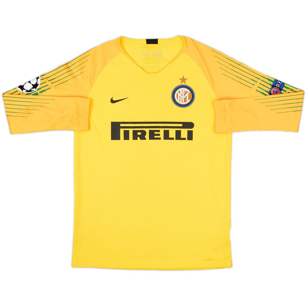 2018-19 Inter Milan GK Shirt - 7/10 - (XL.Boys)