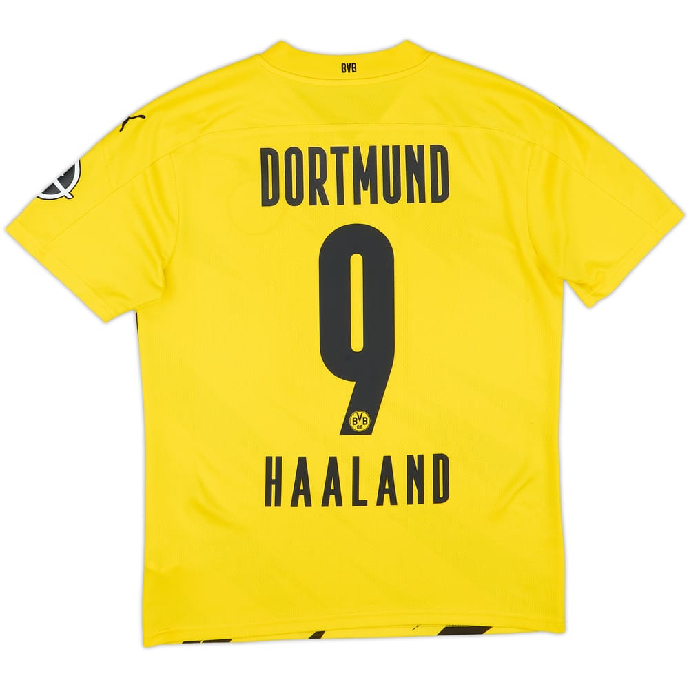 2020-21 Borussia Dortmund Home Shirt Haaland #9 - 9/10 - (M)