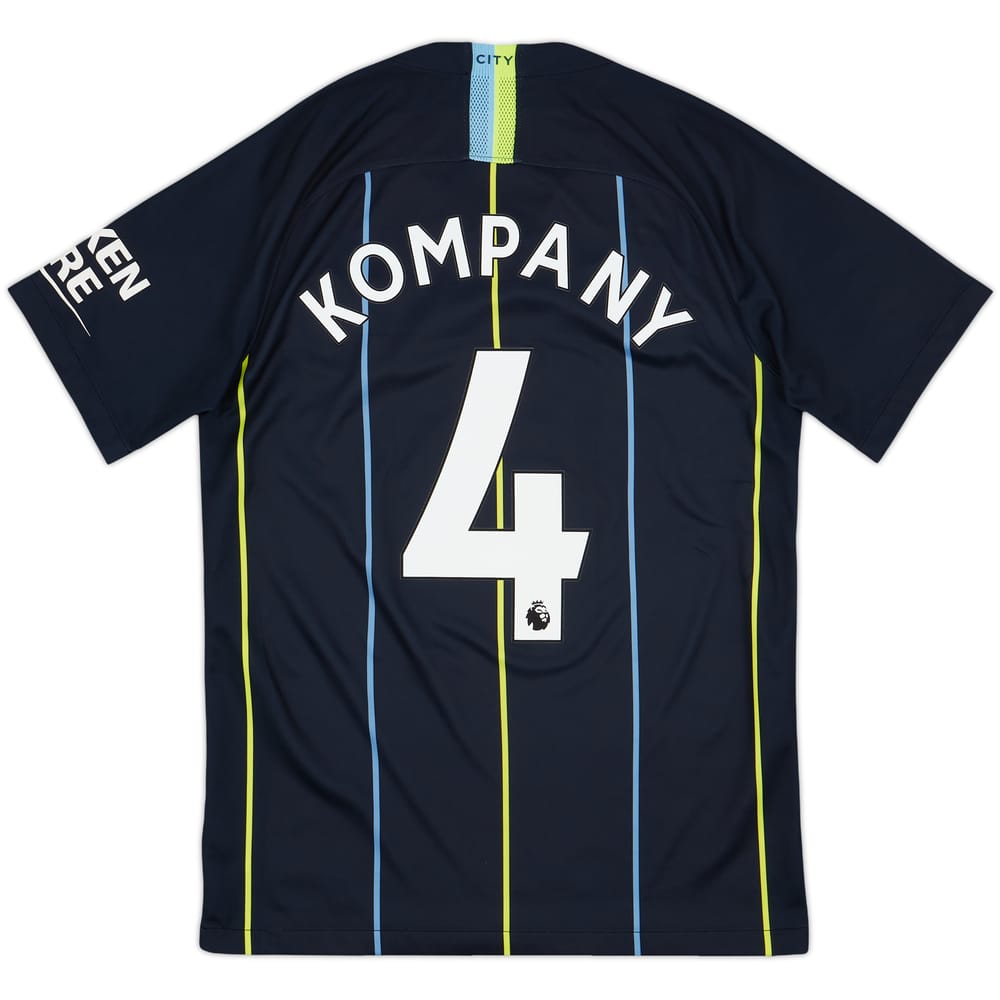 2018-19 Manchester City Away Shirt Kompany #4 - 9/10 - (S)