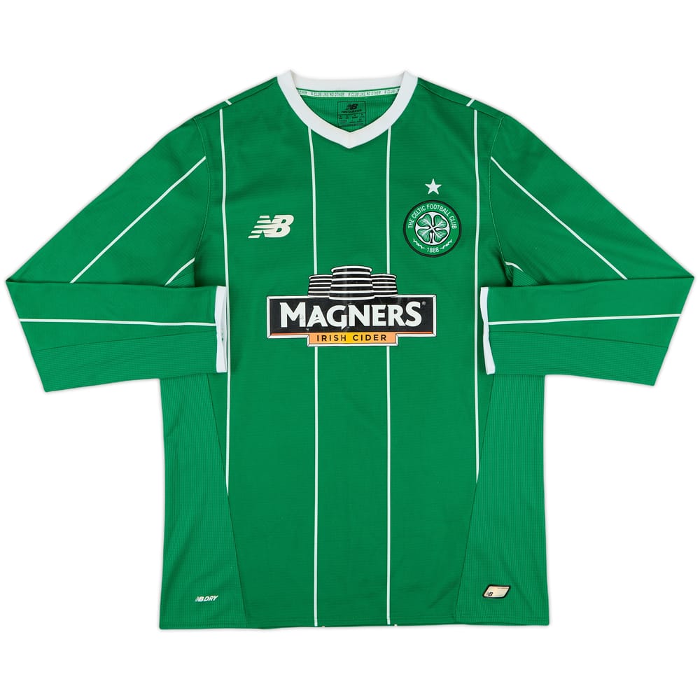 2015-16 Celtic Away L/S Shirt - 6/10 - (S)