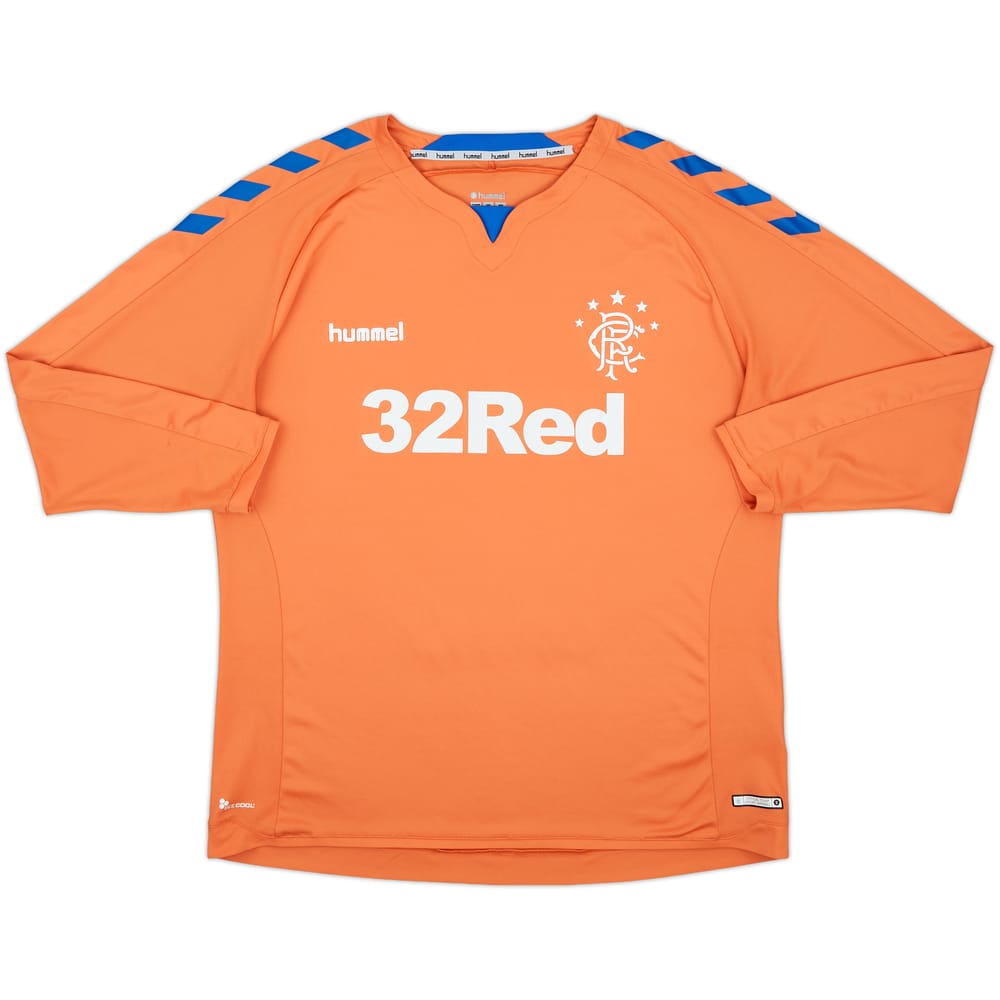 2018-19 Rangers Third L/S Shirt - 8/10 - (3XL)
