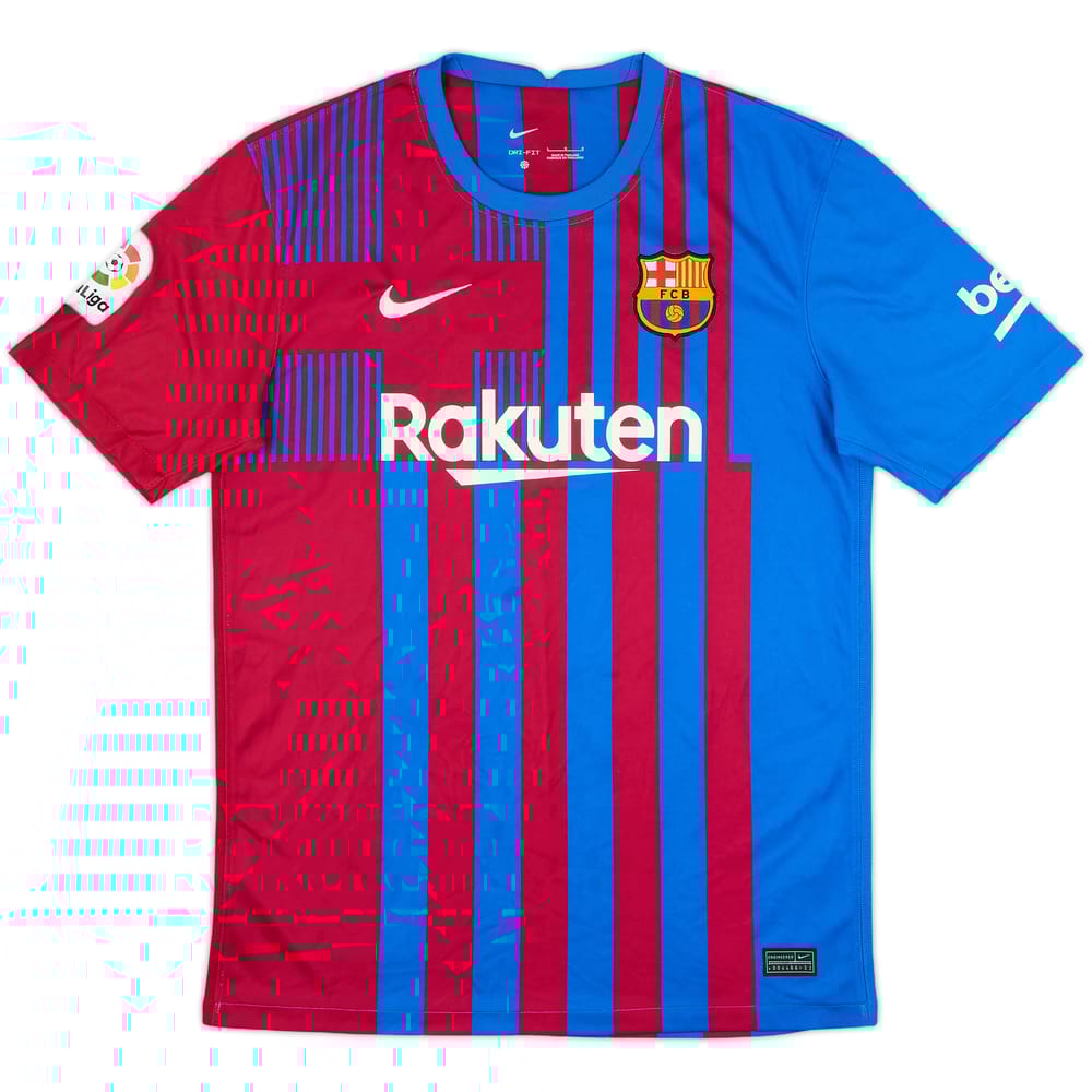 2021-22 Barcelona Home Shirt - 8/10 - (L)