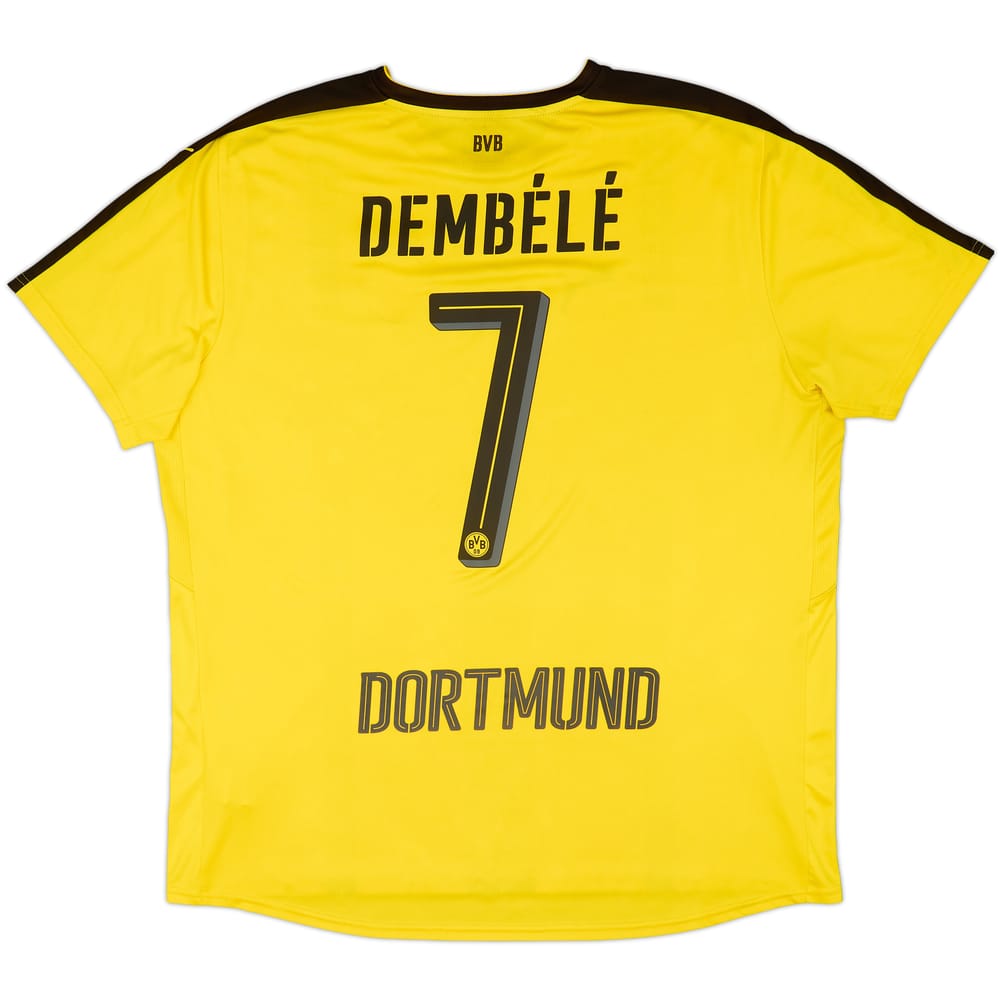 2016-17 Borussia Dortmund Home Shirt Dembele #7 - 6/10 - (XXL)