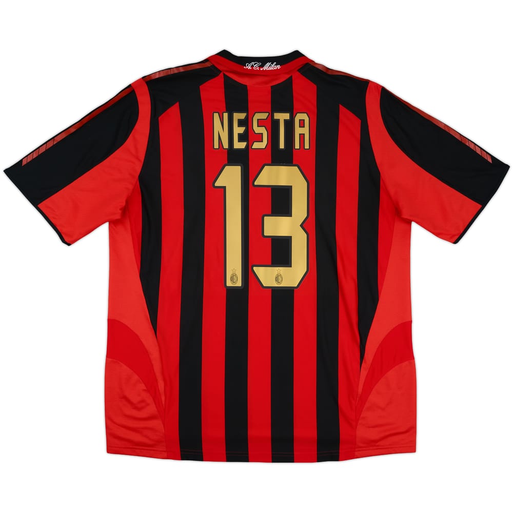 2005-06 AC Milan Home Shirt Nesta #13 - 6/10 - (XL)