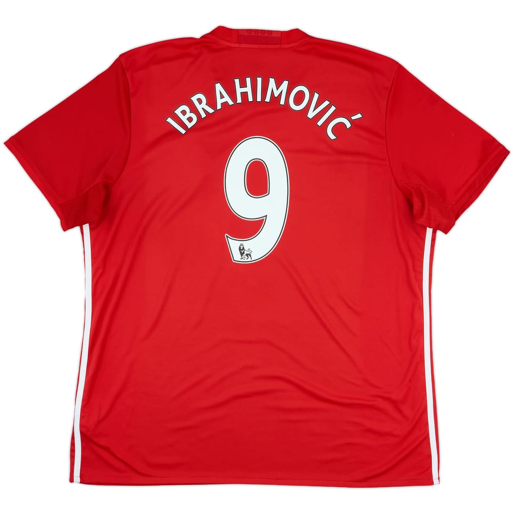 2016-17 Manchester United Home Shirt Ibrahimovic #9 - 8/10 - (XXL)