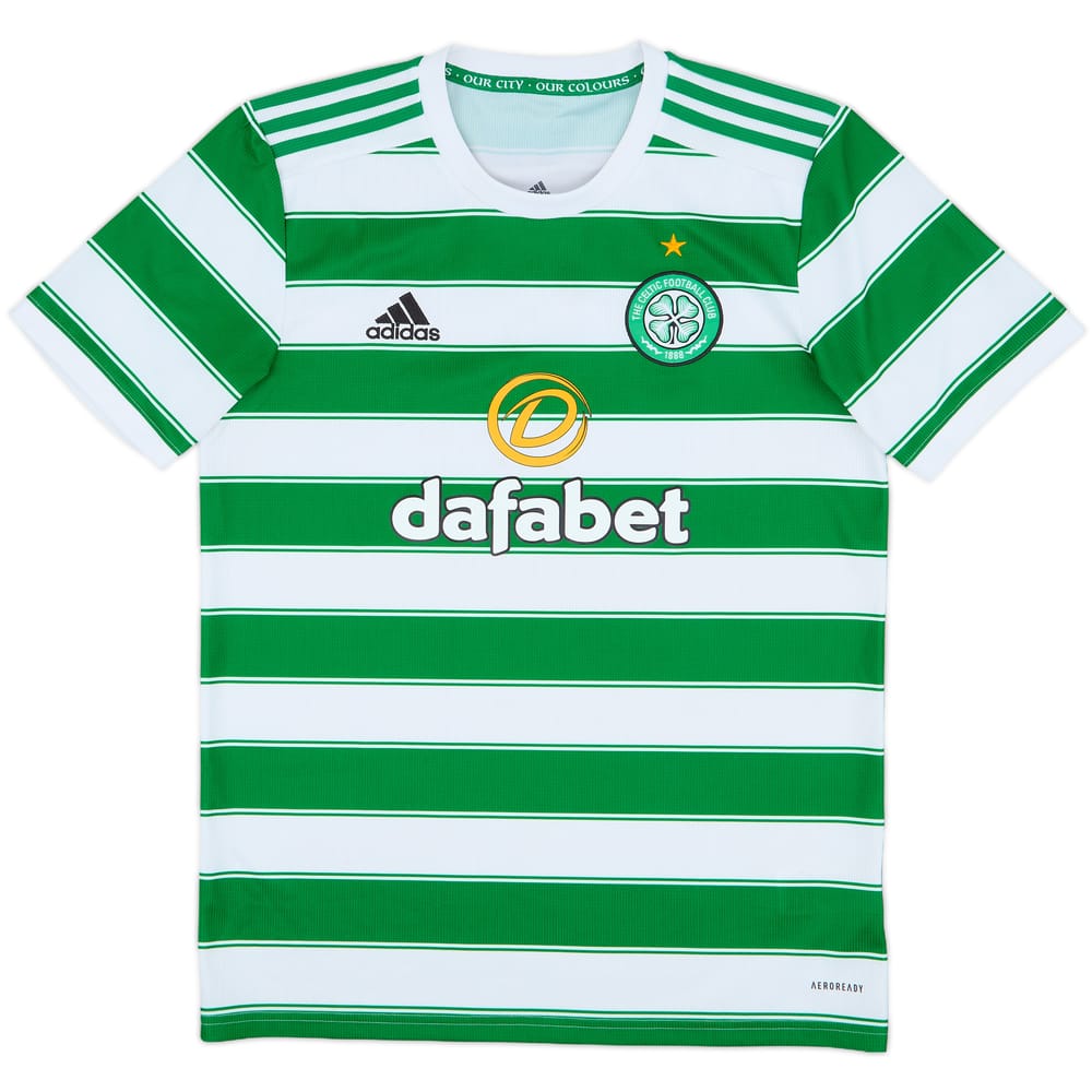 2021-22 Celtic Home Shirt - 9/10 - (M)