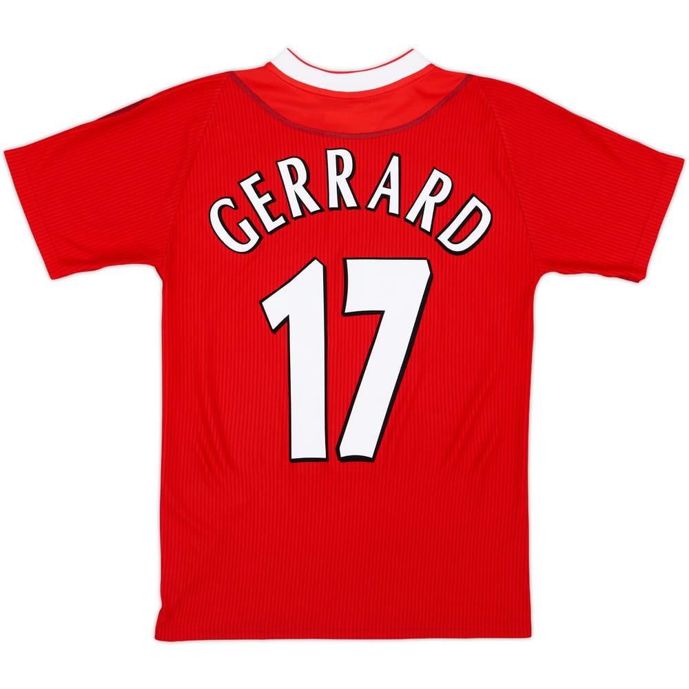 2002-04 Liverpool Home Shirt Gerrard #17 - 9/10 - (XS)