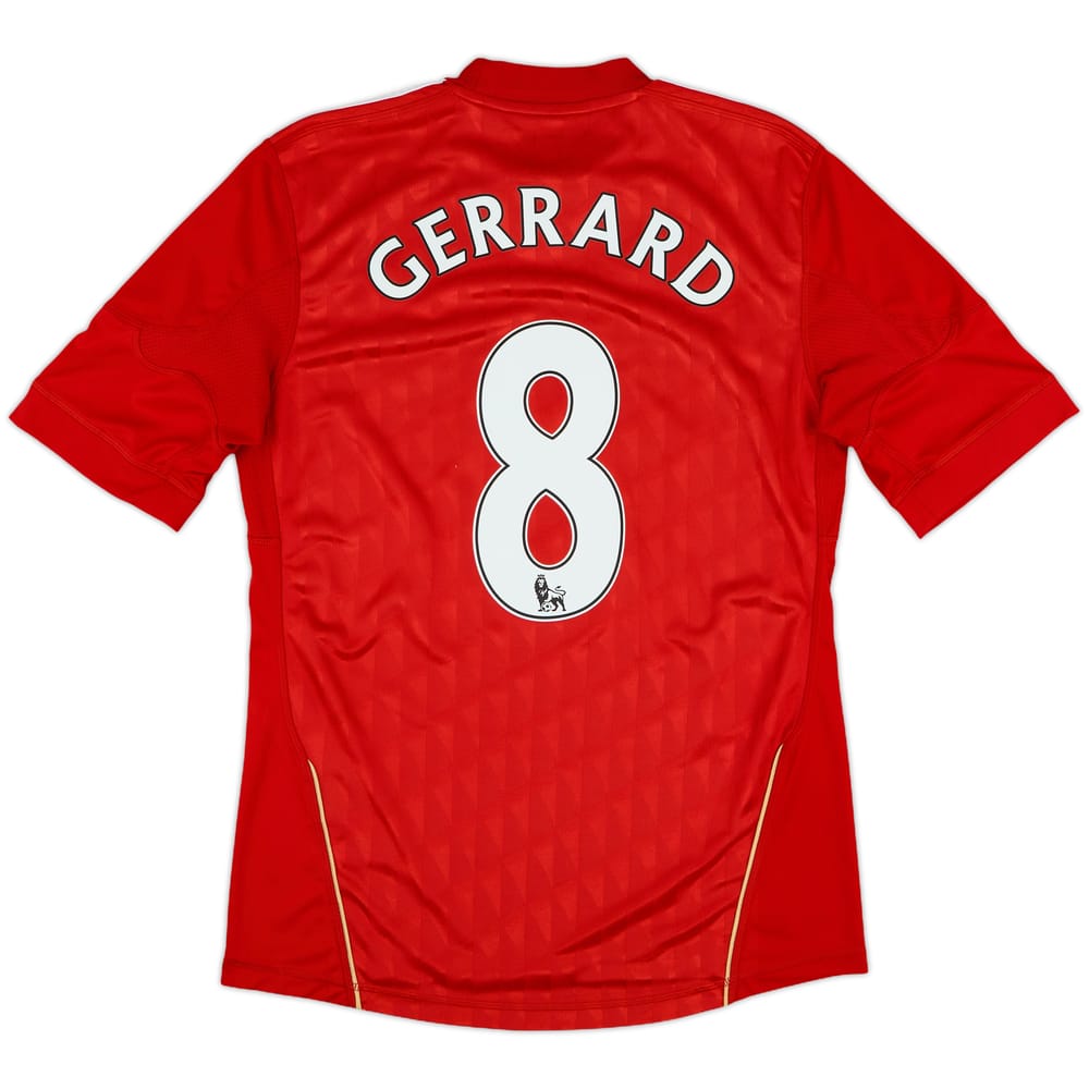 2010-12 Liverpool Home Shirt Gerrard #8 - 6/10 - (S)