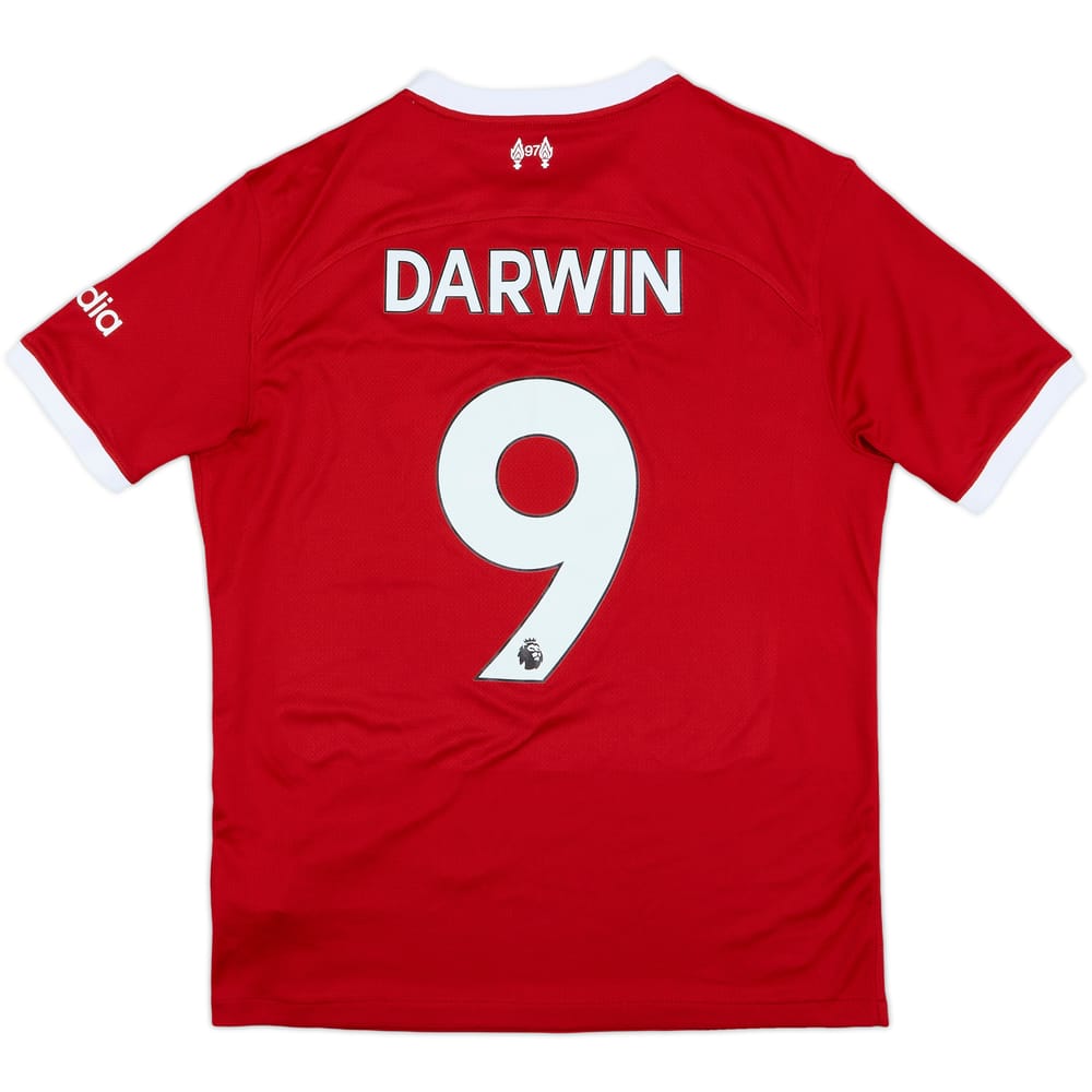 2023-24 Liverpool Home Shirt Darwin #9 - 9/10 - (M)