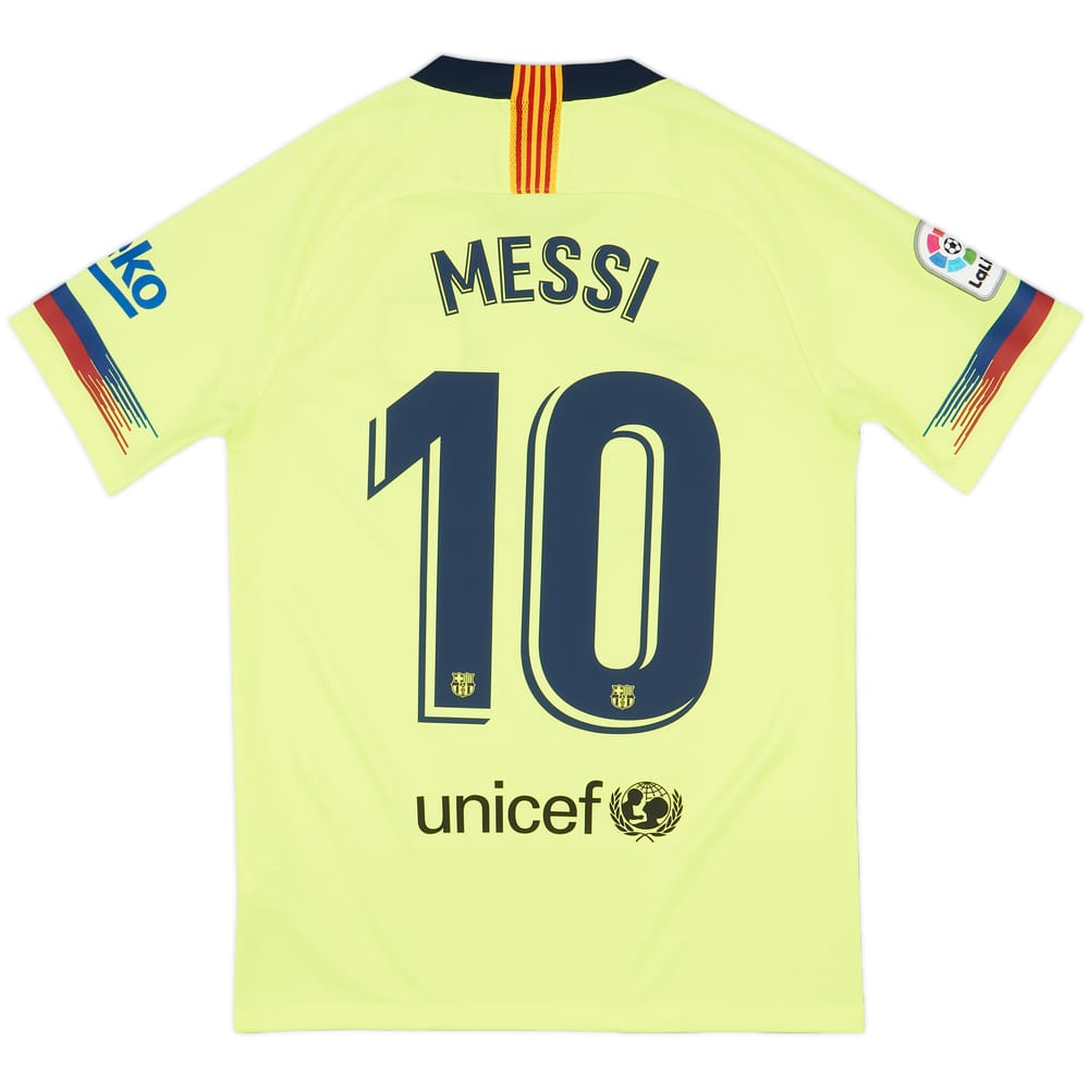 2018-19 Barcelona Away Shirt Messi #10 - 9/10 - (S)