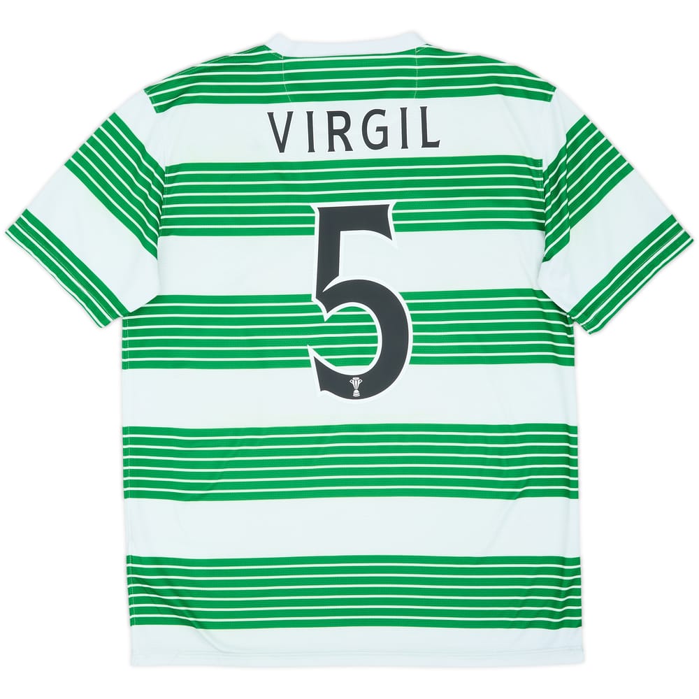 2013-15 Celtic Home Shirt Virgil #5 - 6/10 - (M)