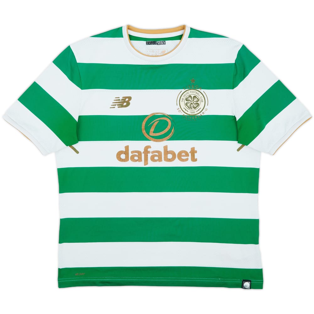 2017-18 Celtic 'Lisbon Lions 50th Anniversary' Home Shirt - 4/10 - (M)