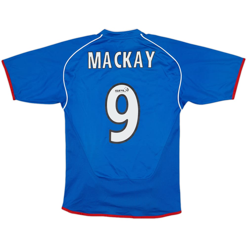 2005-06 Rangers Home Shirt Mackay #9 - 5/10 - (XL.Boys)