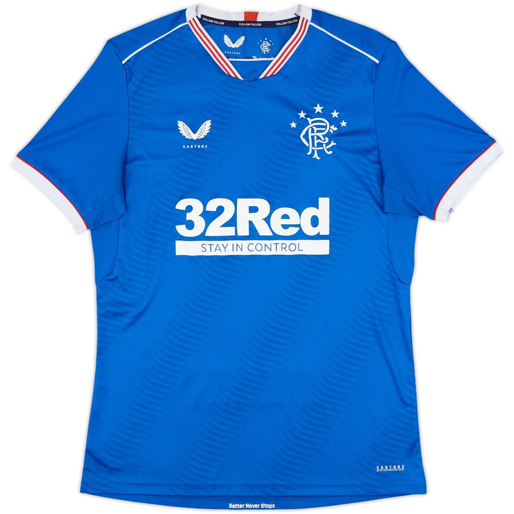 2020-21 Rangers Home Shirt - 8/10 - (M)