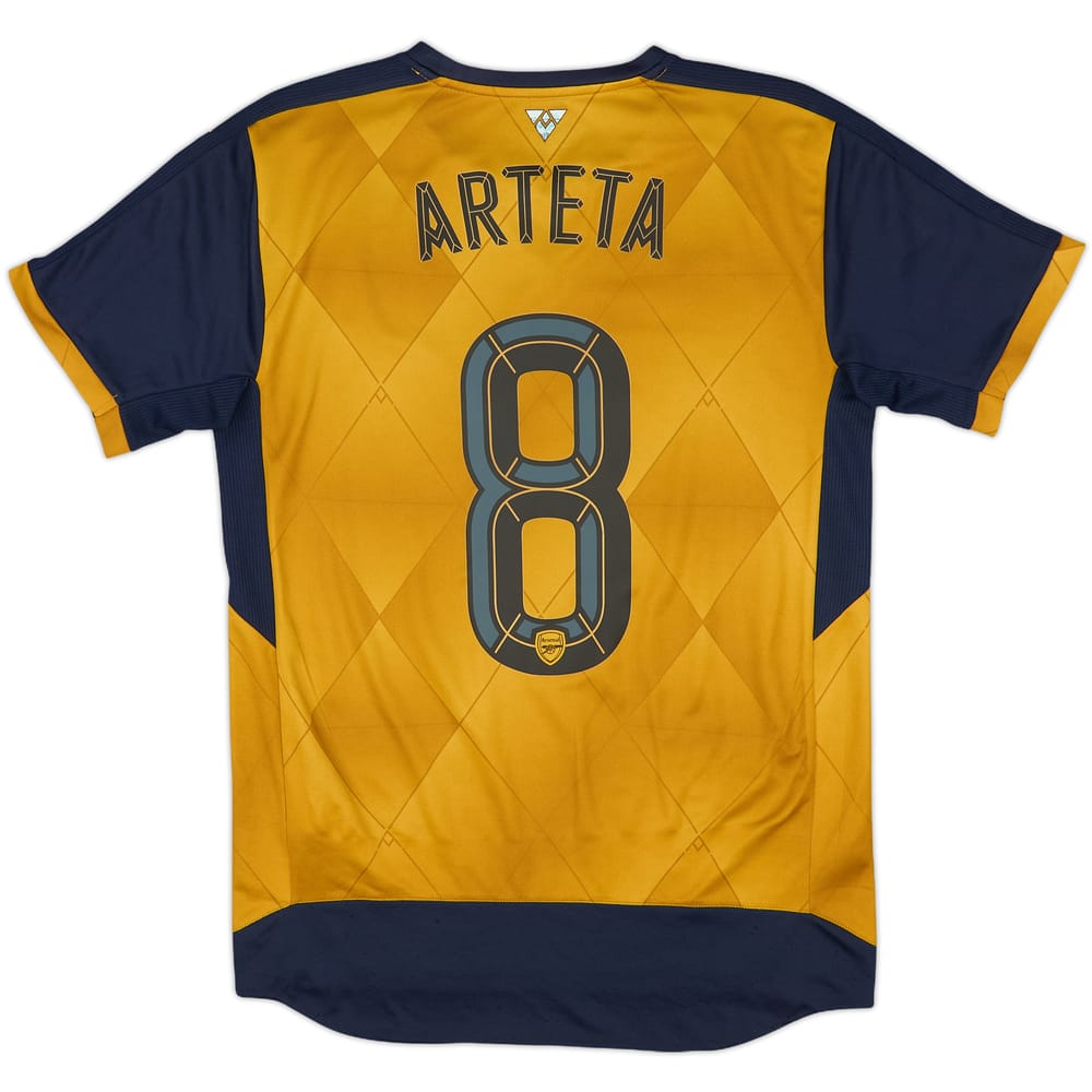 2015-16 Arsenal Away Shirt Arteta #8 - 7/10 - (M)
