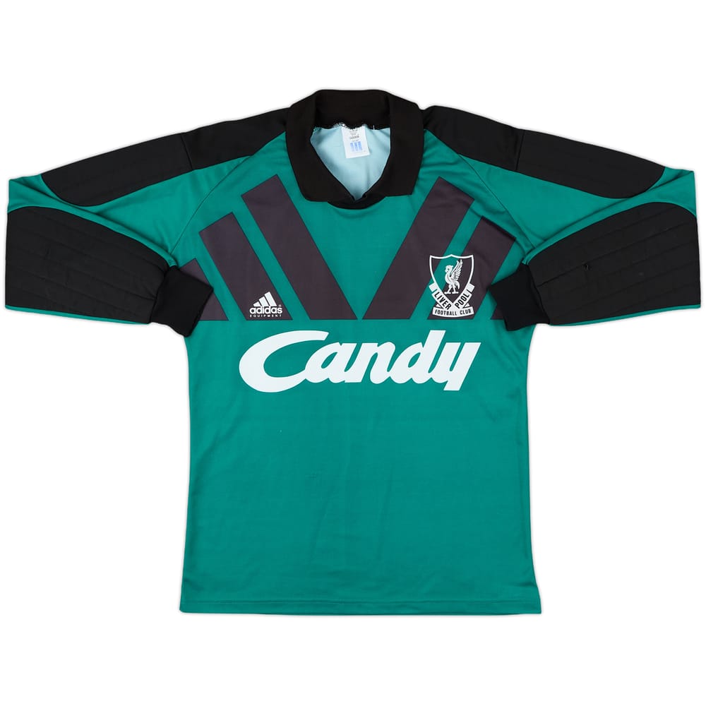 1991-92 Liverpool GK Shirt - 8/10 - (S)
