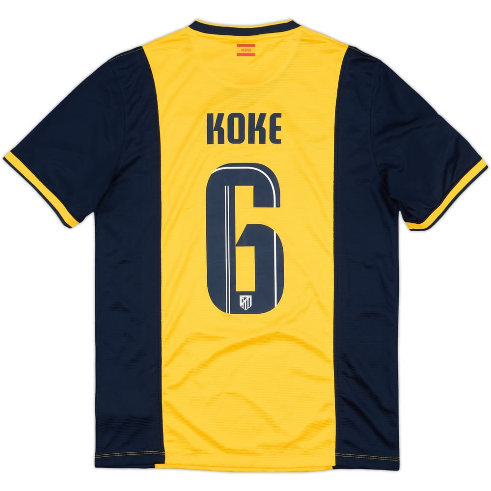 2013-14 Atletico Madrid Away Shirt Koke #6 - 7/10 - (M)