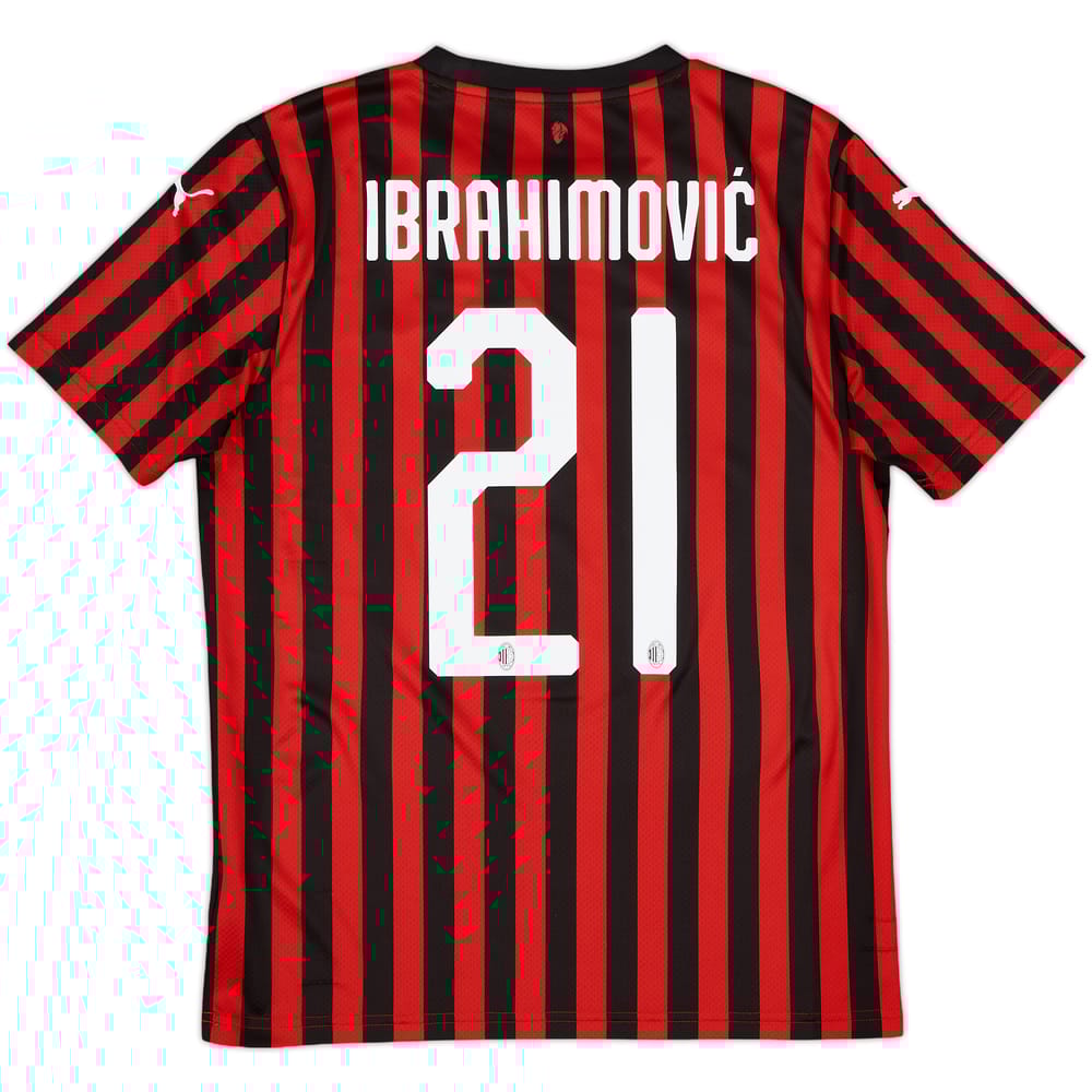 2019-20 AC Milan Home Shirt Ibrahinovic #21 - 7/10 - (S)