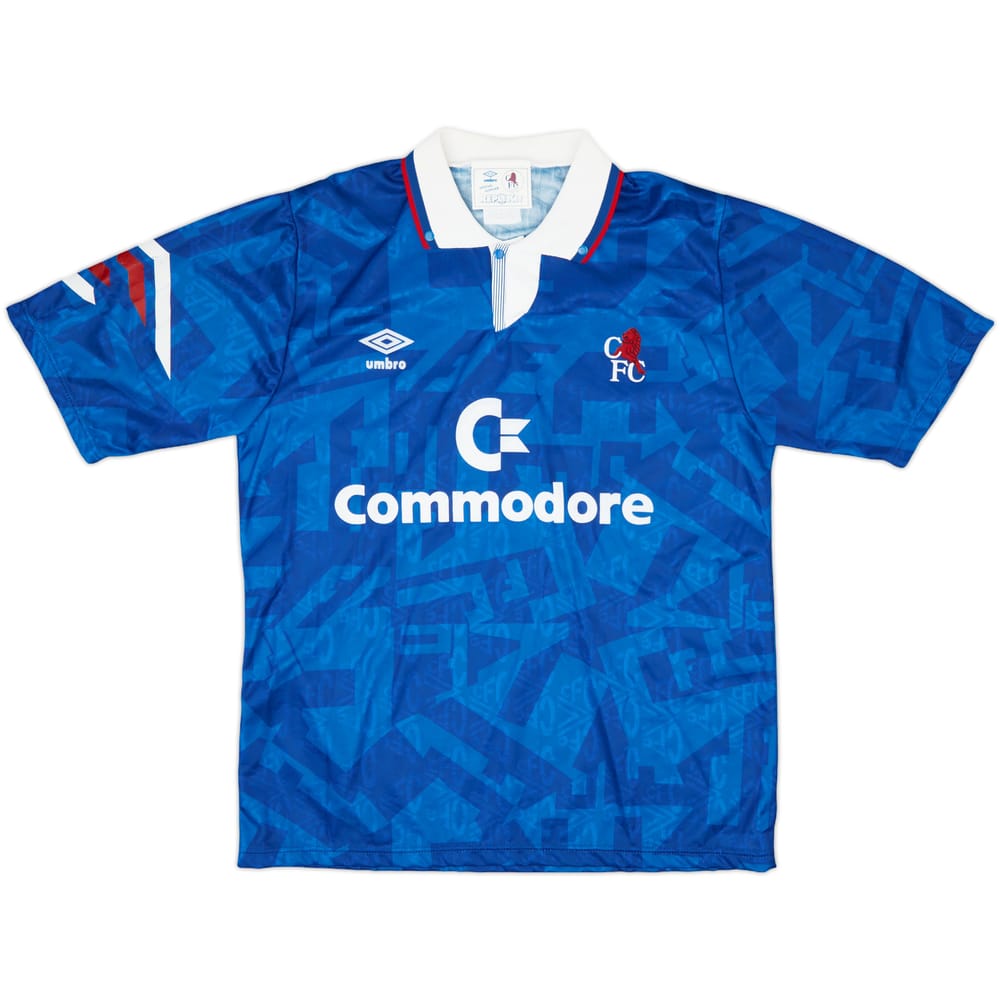 1991-93 Chelsea Home Shirt - 8/10 - (M)