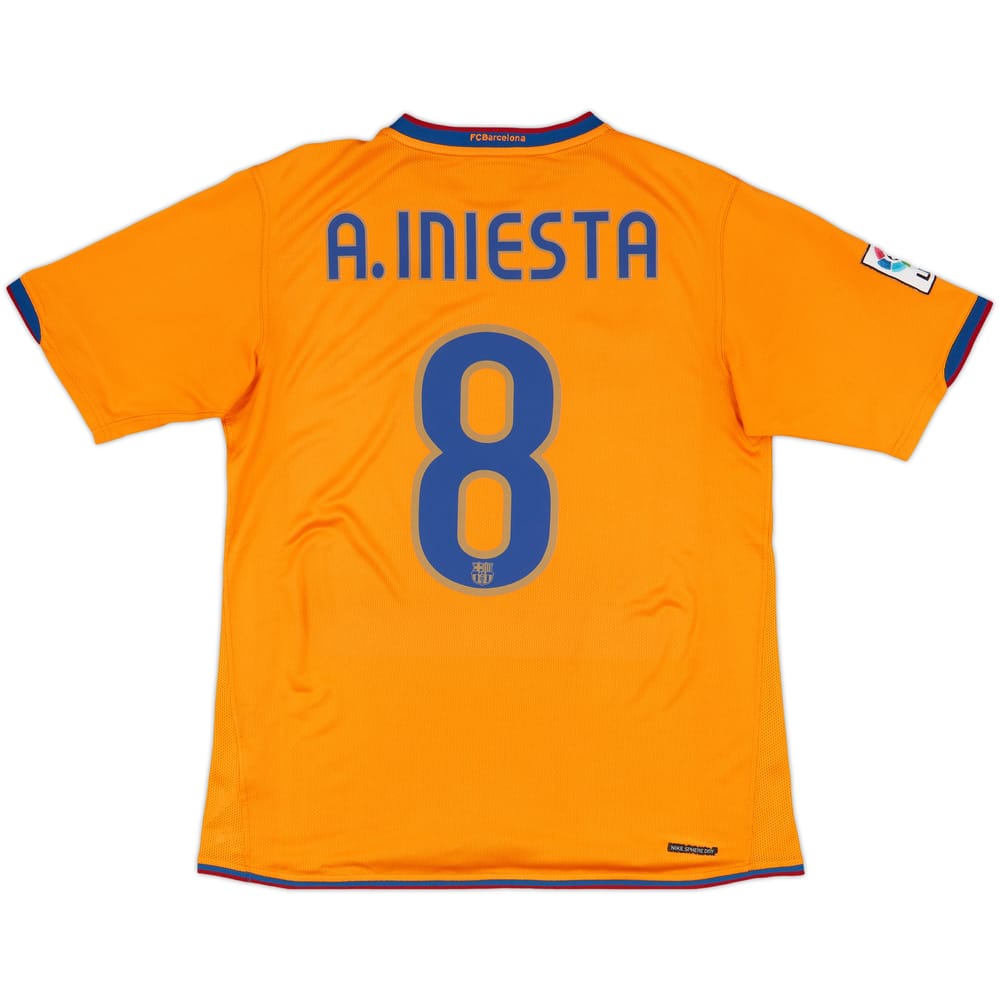 2007-08 Barcelona Third Shirt A.Iniesta #8 - 9/10 - (M)
