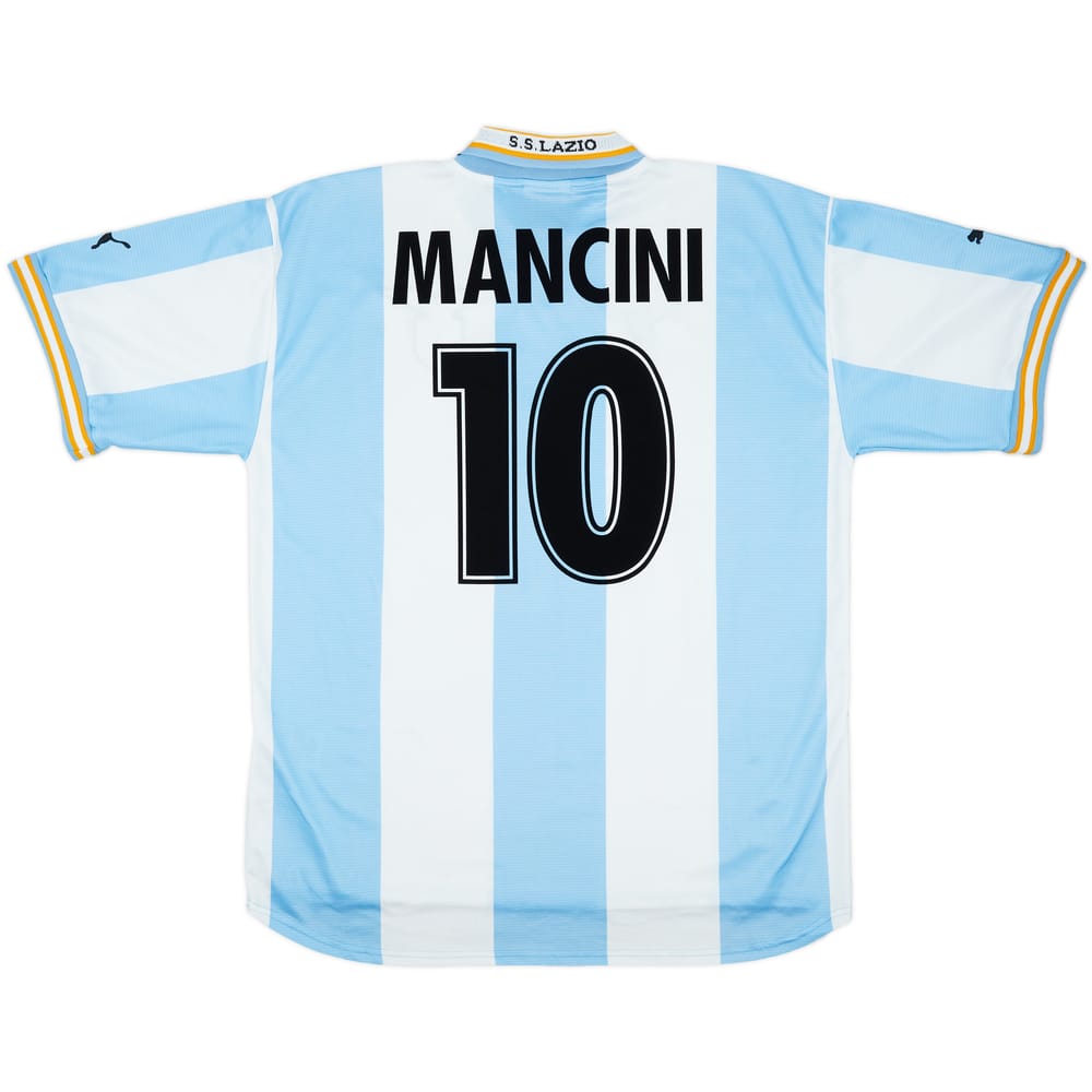1999-00 Lazio European Home Shirt Mancini #10 - 8/10 - (XXL)