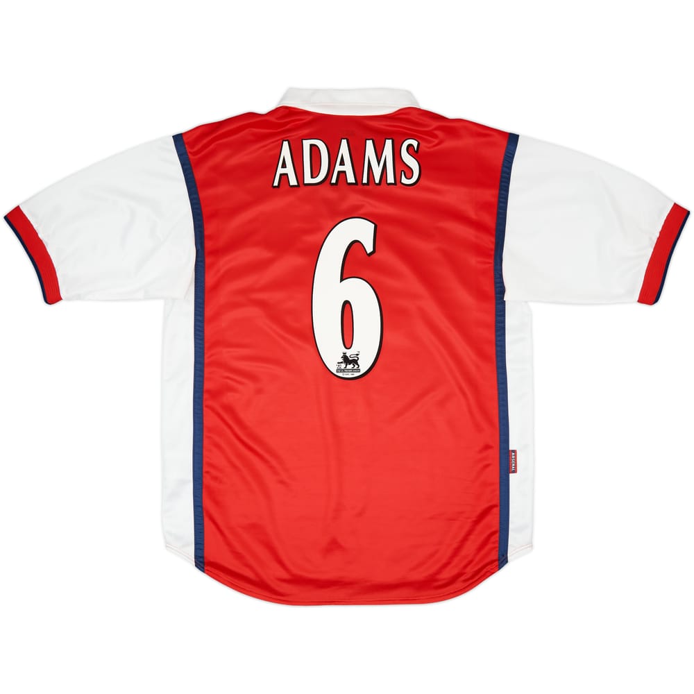 1998-99 Arsenal Home Shirt Adams #6 - 9/10 - (L)